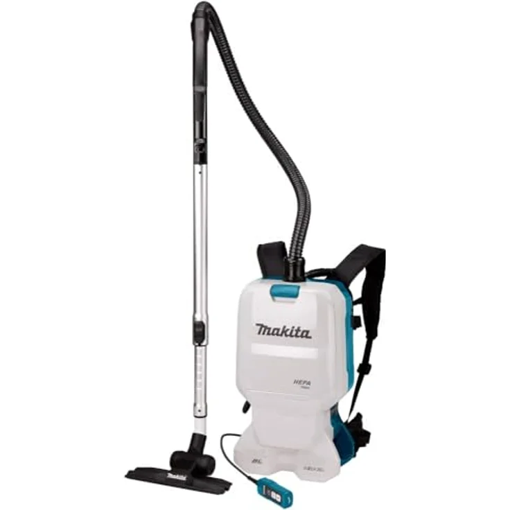 Makita DVC660Z, Rucksackstaubsauger 2x18 V (ohne Akku, ohne Ladegerät), Türkis, 6 liters – Bild 4