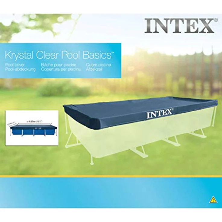 Intex 28039 450x220 cm Poolabdeckung Abdeckplane Poolplane Poolabdeckung Frame Pool – Bild 3