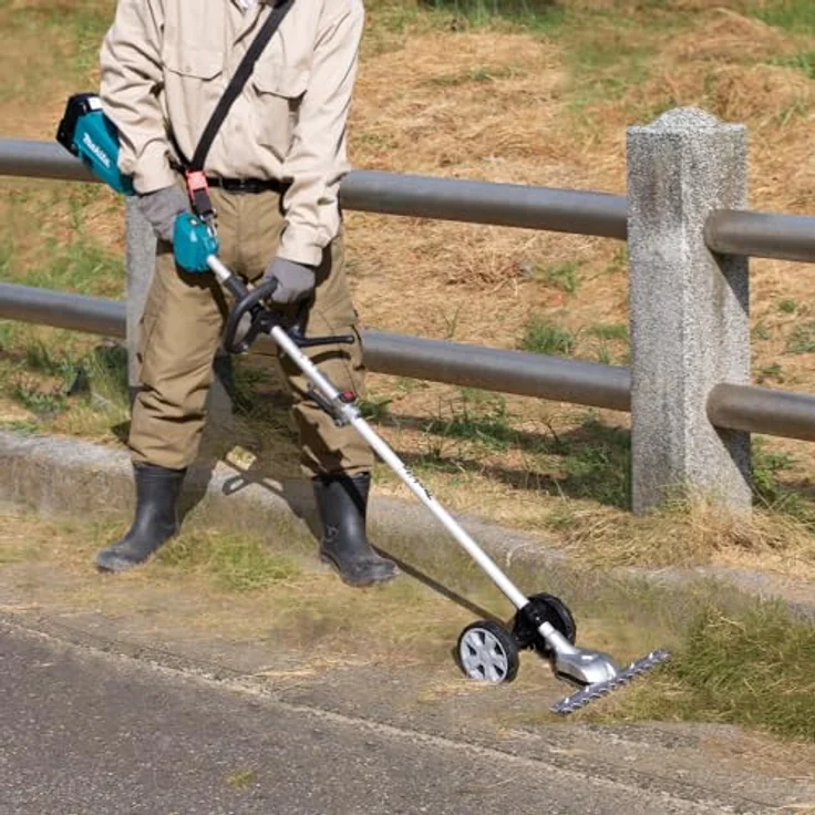 Makita Akku-Multifunktionswerkzeug Makita Mähbalkenaufsatz EN424MP, Multifunktionsantrieb, Heckenscherenmesser, T-förmiger Aufsatz, Makita Werkzeug und Geräte für Heimwerker und Handwerk, schwarz – Bild 7