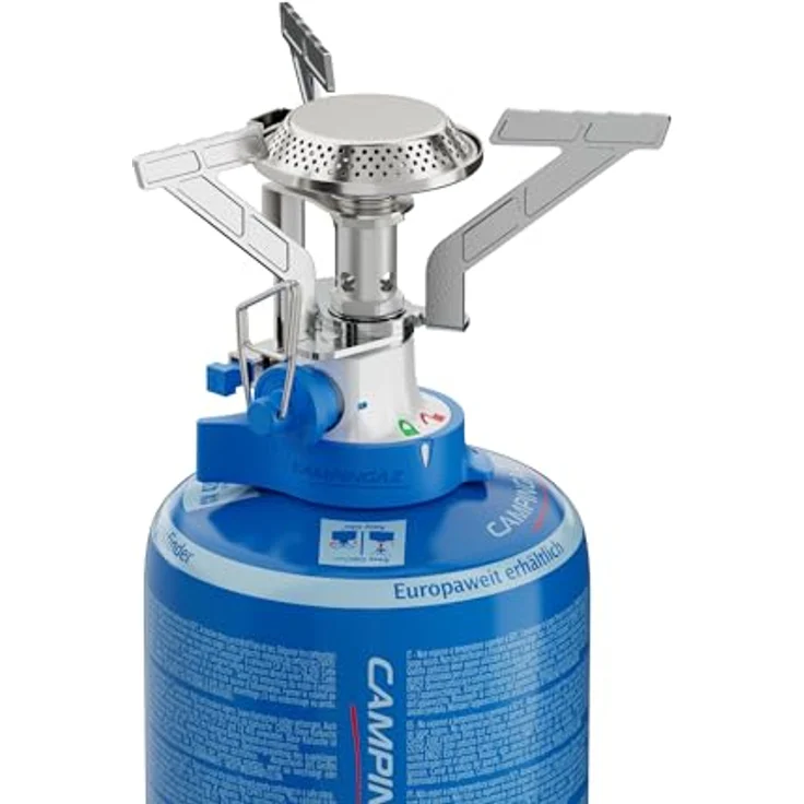 Campingaz Twister Connect PZ, Gaskocher mit Easy Clic Connect, Dual-Lock Funktion und 2,9 kW Brenner, rot-grün – Bild 4