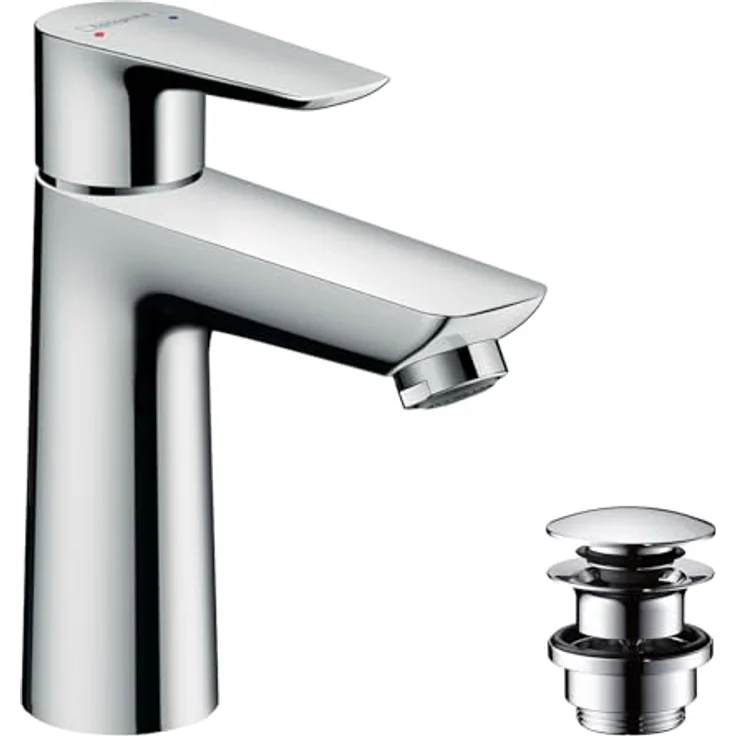 hansgrohe Talis E 110 Spültischarmatur, Normalstrahl mit AirPower, EcoSmart, QuickClean, Höhe 162 mm, Chrom – Bild 1