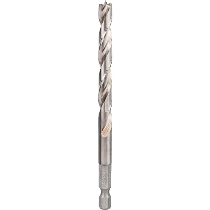 Bosch Holzspiralbohrer 1/4 Zoll-Sechskantschaft, Ø 8 mm x 117 mm, HSS, für präzise Bohrungen in Holz – Bild 1