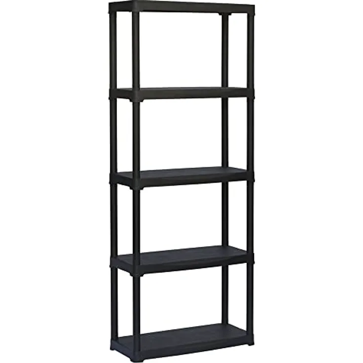 Art Plast Regal aus Kunststoff, schwarz, schwarz, T70/5