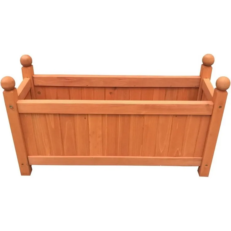 HTI-Line Pflanzkübel Heidi Medium, Pflanzkasten aus Holz für Blumen, 60 x 20 x 34 cm