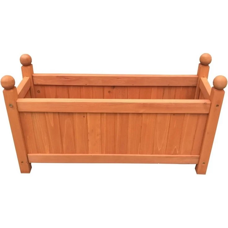 HTI-Line Pflanzkübel Heidi Medium, Pflanzkasten aus Holz für Blumen, 60 x 20 x 34 cm