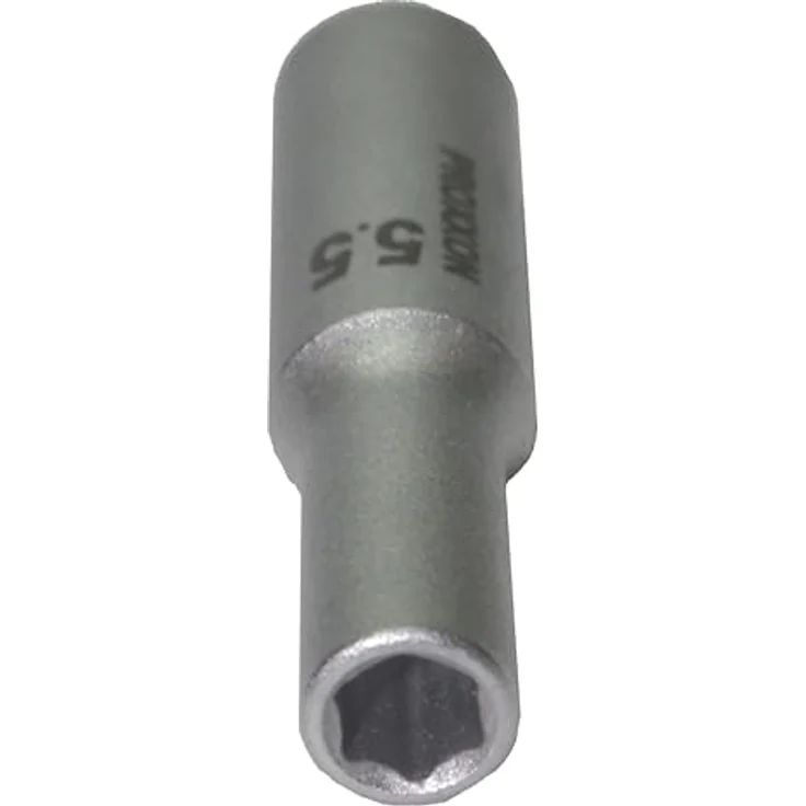 PROXXON INDUSTRIAL Bohrer- und Bitset 23769, 1/4'' Tiefbett-Steckschlüsseleinsatz aus CrV-Stahl, Gesamtlänge 50 mm – Bild 2