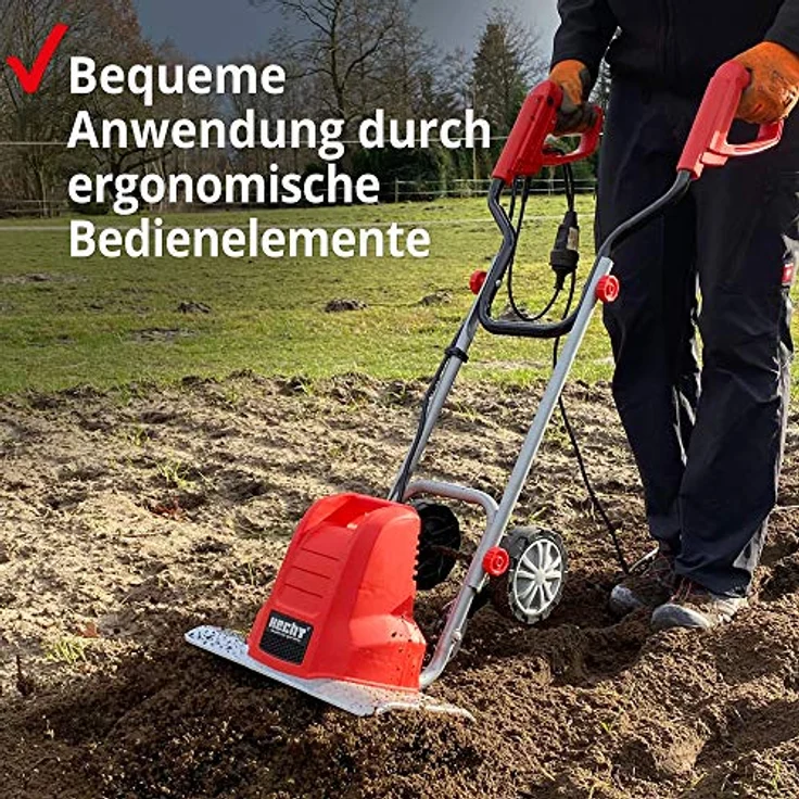 Hecht 745 Elektromotorhacke 1500 W, 24 Messer, 40 cm Arbeitsbreite, 400 U/min, 220 mm Arbeitstiefe – Bild 6