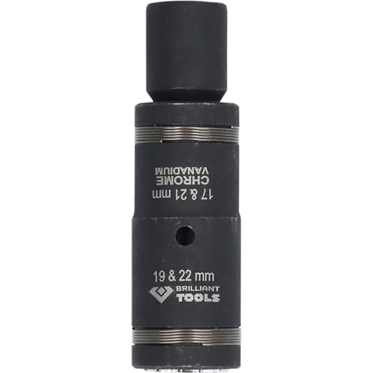 Brilliant Tools 4in1 Kraft-Stecknuss-Satz BT691, 2-teiliges Bit- und Steckschlüsselset 1/2" mit 4 Größen in einer Stecknuss – Bild 5