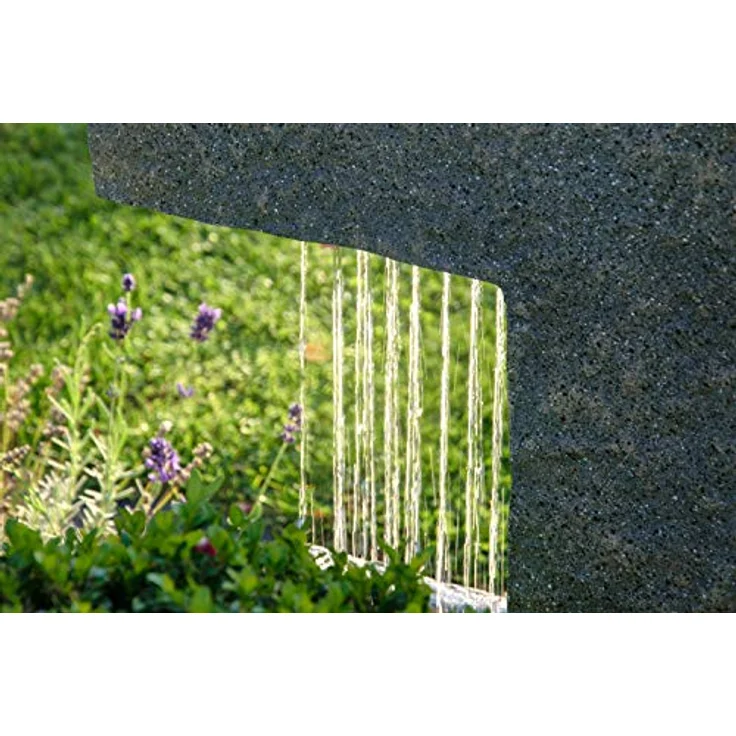 dobar® 96170e "Ceres Design Gartenbrunnen Groß | LED Beleuchtung | Outdoor Wasserfall Polyresin | Wasserspiel Kunststein | Springbrunnen für Garten/Terrasse/Balkon | 37,5 x 20,5 x 70 cm – Bild 5