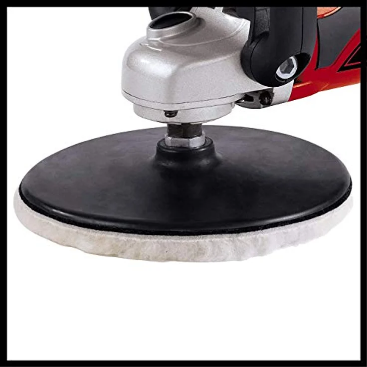 Einhell Winkelpolierer CC-PO 1100-1 E (1.100 W, 1.000-3.500 min-1 Drehzahl, 180mm Scheiben-ø, Soft Start, Spindelarretierung, umfangreiches Zubehör) – Bild 5