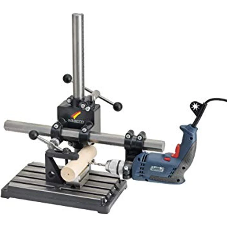 WABECO Bohrständer Fräsständer BF1243 mit Spannpratzen Satz 10-teilig vertikal/horizontal Säule 750 Ausleger 500 mm - Preisvergleich – Bild 3