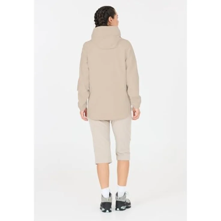 CMP Campagnolo Jacket Fix Hood, wetterfester Damen-Parka mit Atmungsaktivität und regulärer Passform, Beige, Größe L – Bild 8