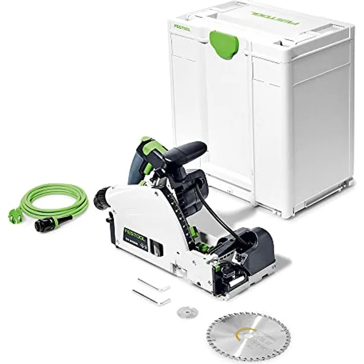Festool Vorritzer-Tauchsäge TSV 60 KEBQ-Plus (mit Kreissägeblatt, Sichtfenster, Innensechskantschlüssel, Vorritz-Sägeblatt, Innensechskantschlüssel), im Systainer