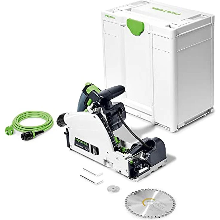 Festool Vorritzer-Tauchsäge TSV 60 KEBQ-Plus (mit Kreissägeblatt, Sichtfenster, Innensechskantschlüssel, Vorritz-Sägeblatt, Innensechskantschlüssel), im Systainer – Bild 1