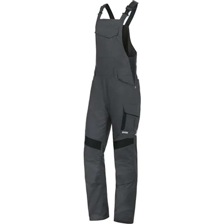 Uvex Safety Latzhose uvex suXXeed industry, anthrazit, mit CORDURA®-Verstärkungen und Reflexdetails, Größe 66