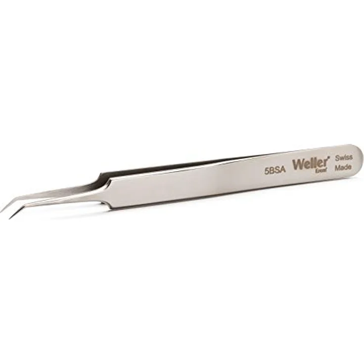 Weller Erem® 5BSA Präzisionspinzette, gebogen 30° mit spitzen, extra feinen Greifflächen, 115.00mm Länge – Bild 1