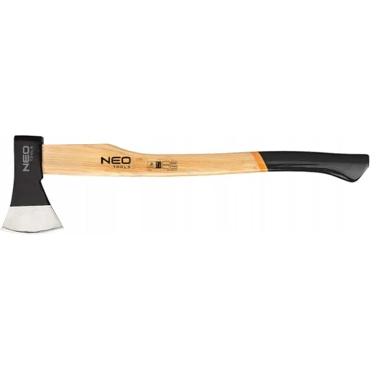 NEO TOOLS Axt 1250 g, Hickory-Schaft, zonenweise gehärtete Schlagfläche für vielseitigen Einsatz – Bild 1