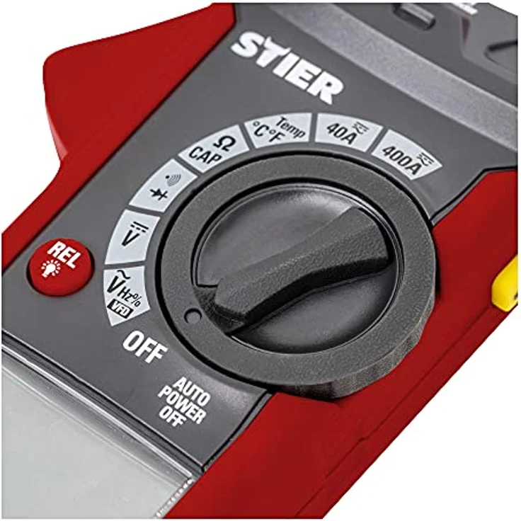 Stier Multimeter STIER Digitale Stromzange AC/DC 1000V 400A 40MΩ 100kHz mit Beleuchtetem Display, Taschenlampe und Datenhalte-Funktion – Bild 5