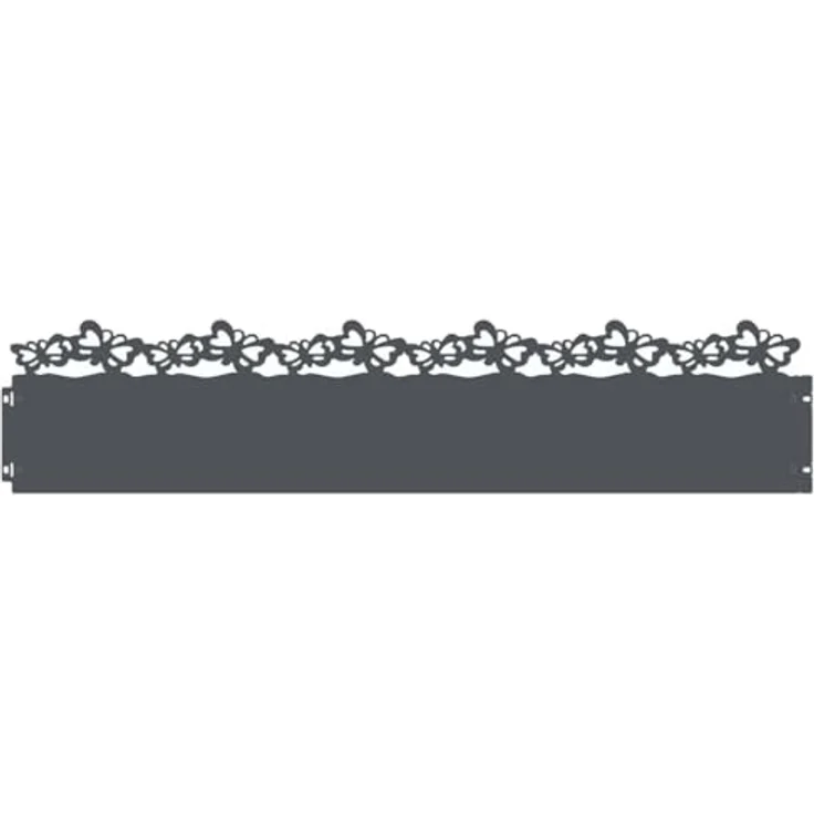 vidaXL Rasenkanten, 30er Set Anthrazit, 103 x 0,05 x 22 cm, langlebige Stahl-Garten- und Terrassenumrandung, Metallrasenbarriere für Außenbegrenzungen und Wege – Bild 1