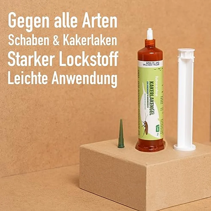 Futura-Shop Schabengel 30 g – Ködergel zur Bekämpfung von Schaben und Kakerlaken – Kakerlakengel mit starkem Lockstoff & schneller Wirksamkeit – effektives Mittel gegen Schaben Aller Art – Bild 2