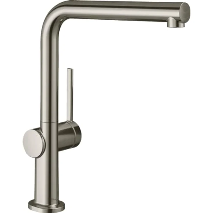 hansgrohe Talis M54 Einhebel-Küchenmischer, Komfortzone 270, L-Auslauf, Edelstahl Finish, schwenkbarer Auslauf, inklusive Temperaturbegrenzung – Bild 1