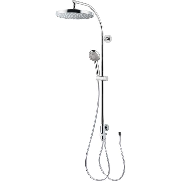 Breuer Duschsystem 'Aquamaxx 320' chromfarben runde Kopfbrause für separate Armatur