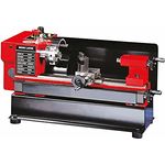 Rotwerk Drehmaschine Mini C0, kompakte Werkzeugmaschine für Metallbearbeitung, geeignet für NE-Metalle, Kunststoffe und Stahl bis 400 N/mm² Zugfestigkeit