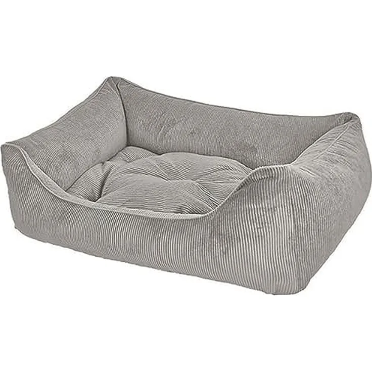 Dandy Dog Hundebett Relax Grey - Abziehbarer Bezug und waschbare Füllung - Kuschelig und robust - Made in Germany - Größe M
