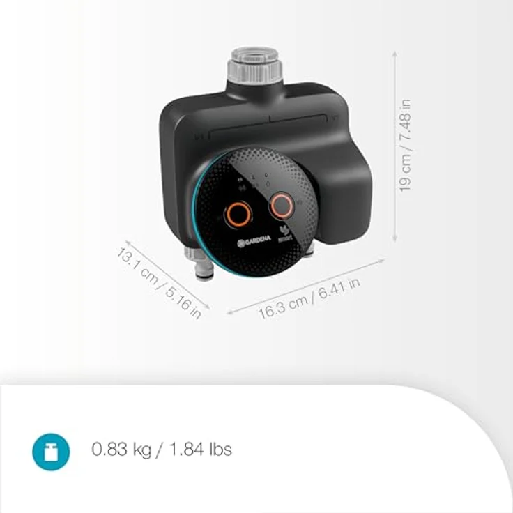 Gardena smart Dual Water Control, Bewässerungssteuerung für zwei unabhängige Gartenbereiche, Smart Home Integration, datengestützte Automatisierung, hochwertige Ventiltechnik – Bild 3