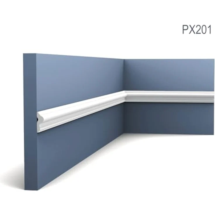 Orac Decor Zierleiste PX201, Wand- und Friesleiste aus Duropolymer®, 2 m, weiß, für Innen- und Außenbereich – Bild 2