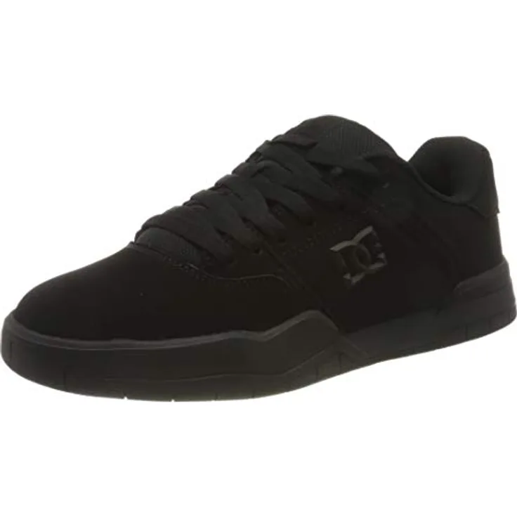 DC Shoes Central Leather, Lederschuhe für Männer mit gepolstertem Schuhkragen und EVA-Einlegesohle, Schwarz, Größe 9