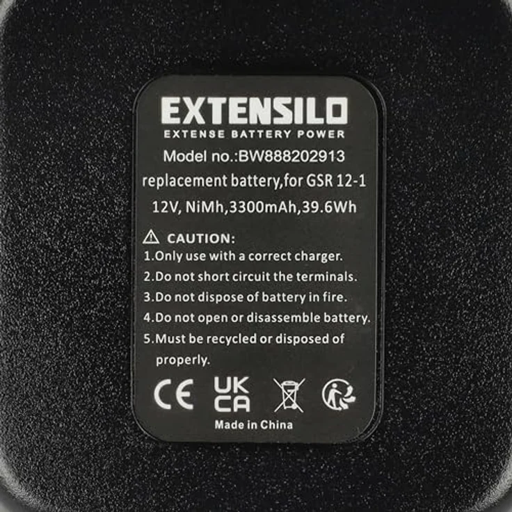 EXTENSILO Akku kompatibel mit ORGAPACK OR-T100, Hochleistungsakku 3300 mAh, 12 Volt NiMH – Bild 5