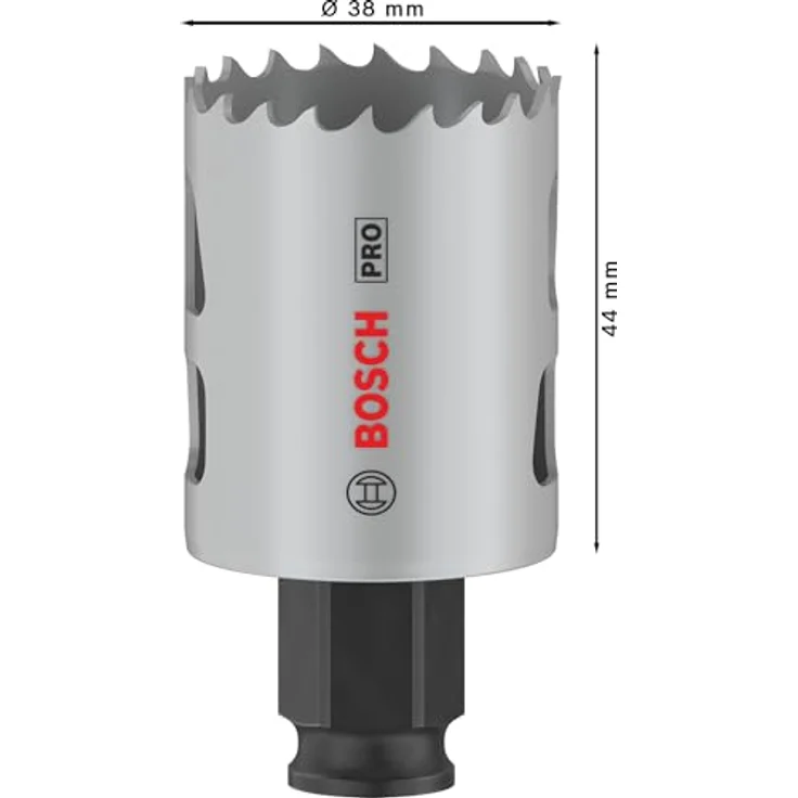 Bosch 1x PRO Multi Material Power Change Plus Lochsäge Ø 38 mm, für Weichholz, Trockenbauwand, Professional Zubehör, grün – Bild 3