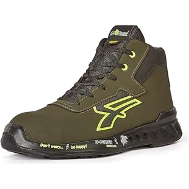 U-POWER Sicherheitshochschuh TYLER ESD S3 CI SRC, Mikrofaser in Leder-Optik, Größe 48, durchtrittsicher, atmungsaktive Aluminiumkappe, New Generation PU-Sohle – Bild 1