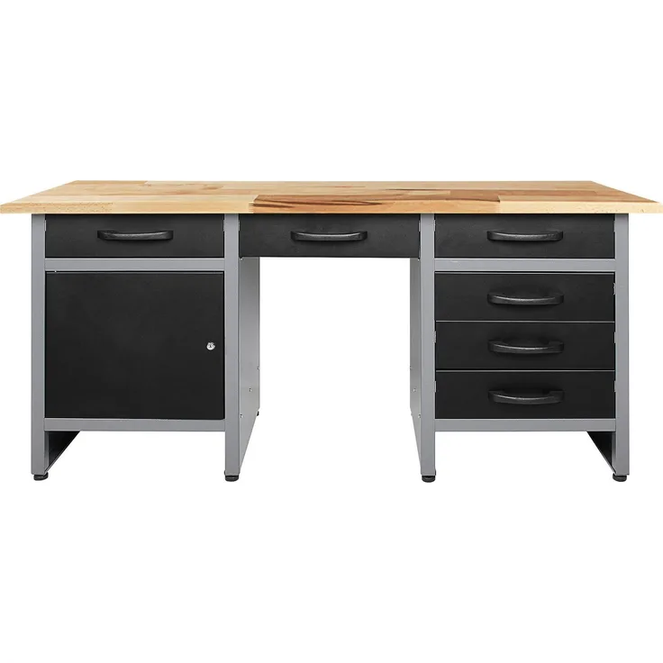 ONDIS24 Werkbank Harry, (Set), ca. 160 cm, höhenverstellbar, schwarz/anthrazit
