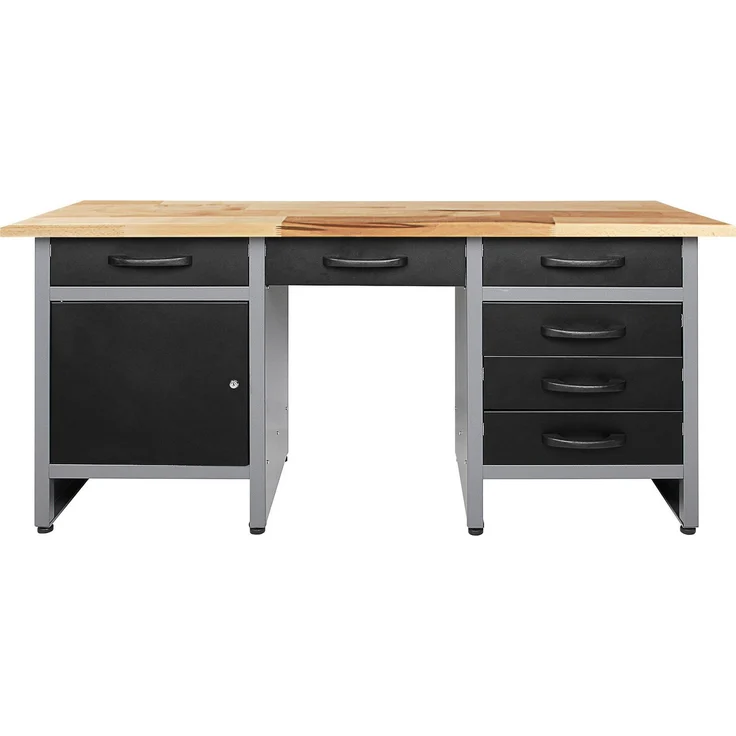 ONDIS24 Werkbank Harry, (Set), ca. 160 cm, höhenverstellbar, schwarz/anthrazit