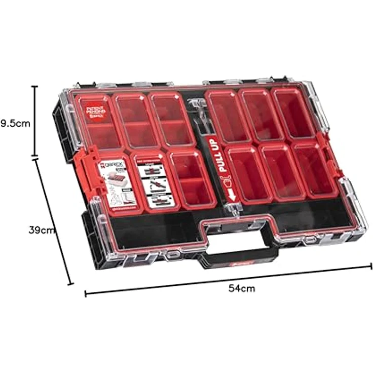 QBRICK System Werkzeugkoffer Qbrick System ONE Organizer L 2.0 stapelbar 531 x 379 x 77 mm 6 l, schwarz - Preisvergleich – Bild 6