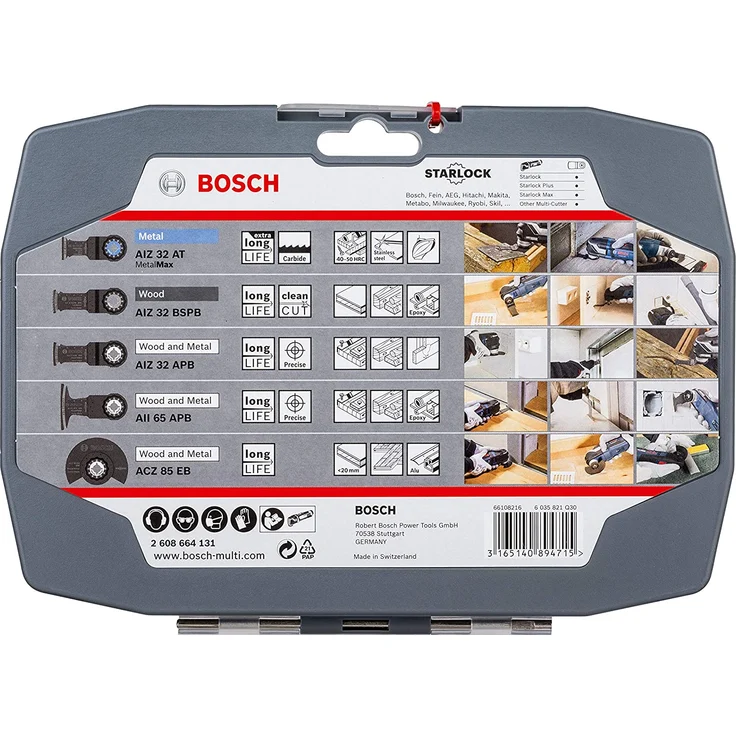 Bosch Professional 5 tlg. Starlock Carbide Tauchsägeblatt-Segmentsägeblatt Set (für Holz und Metall, Best of Cutting, Zubehör Multifunktionswerkzeug) – Bild 7