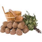 Finnsa 10 kg Saunasteine Kerkes groß Ø 80 mm