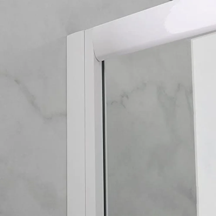 Quadratische Duschkabine 80 X 80 Mit Weissen Profilen Venere – Bild 7