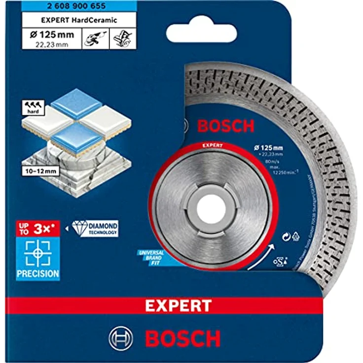 Bosch Professional Expert HardCeramic Diamanttrennscheiben, 125 x 22,23 x 1,4 x 10 mm – Bild 2