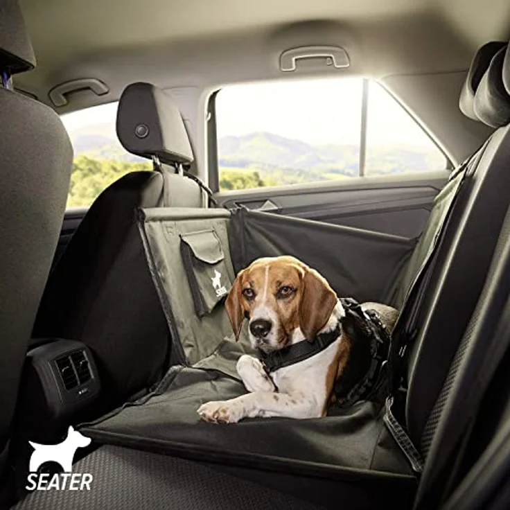 Rocky Hundeautositz Polyester Anschnallgurt faltbar flexibel Schwarz – Bild 2