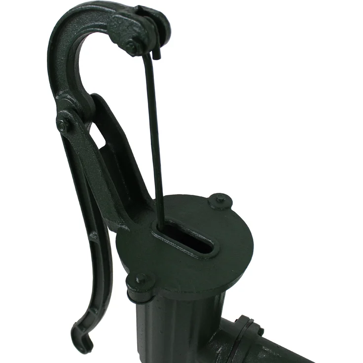 TRUTZHOLM® Schwengelpumpe + Pumpenständer Klassisches Design Gusseisen Handpumpe Gartenpumpe Ständer – Bild 6