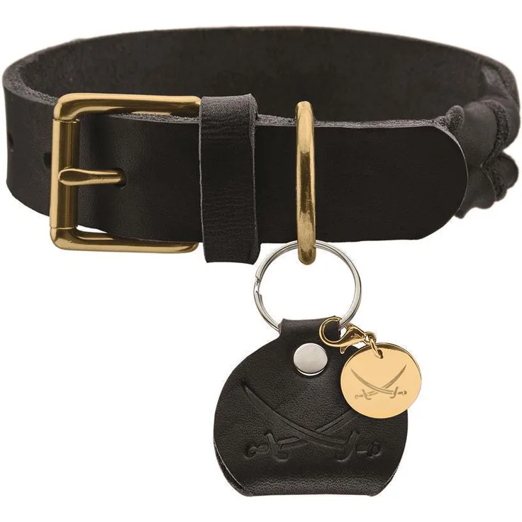 Hunter Hunde-Halsband Sansibar Solid schwarz L