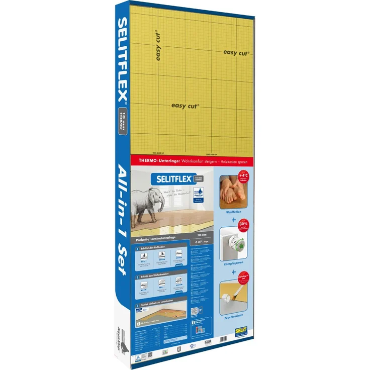SelitFlex 10 mm THERMO Dämmunterlage Faltplatte 10 mm stark 0,5 x 1,2 m Inhalt: 10 Platten – Bild 4