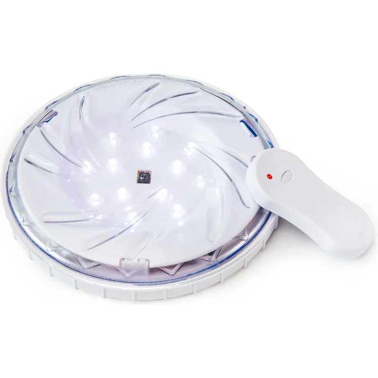 Steinbach LED-Poolbeleuchtung mit Fernbedienung, Magnetbefestigung oder frei schwimmend, Ø ca. 15 cm, 060060 – Bild 1