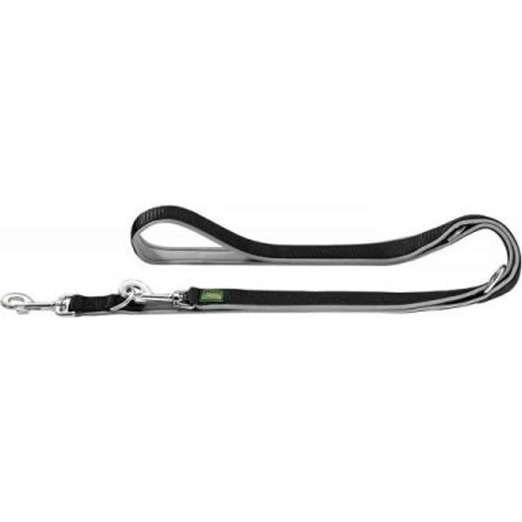 Hunter Hunde-Leine verstellbar Neopren schwarz-grau 20-200 – Bild 1