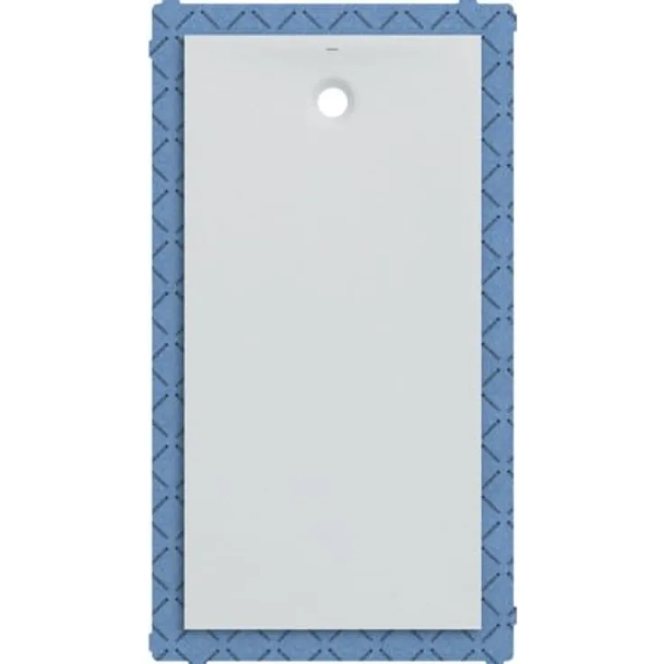 Geberit Rechteckduschwanne Olona 75x90 cm, Höhe 4 cm, Ablauf hinten mittig, weiß- matt - 550.905.00.1