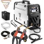 STAHLWERK MIG MAG 200 Doppelpuls Pro leistungsstarkes Schweißgerät im Set mit MIG MAG-Schweißbrenner AK25/MB25 und Verschleißteile Set für Aluminium