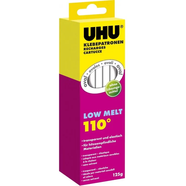 UHU 48620 Heißklebesticks 170mm Transparent 125g 10St.